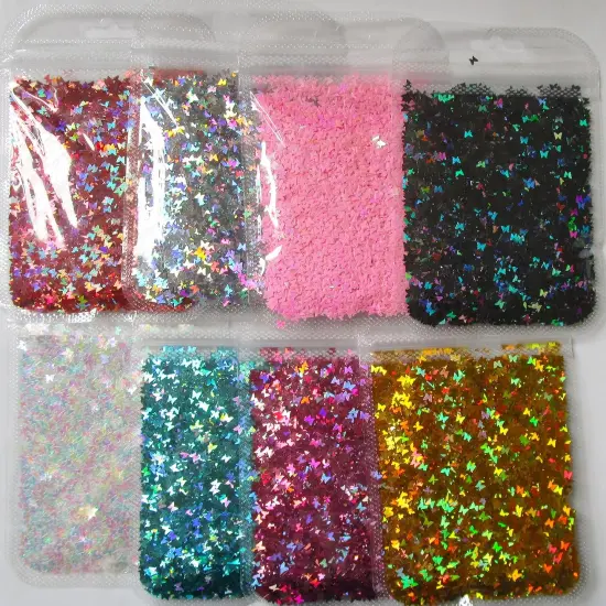 Holographic Butterflies Glitters Crafts Sequins Accessories {6}