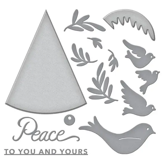 Stampendous Etched Dies-Peace Dove {3}
