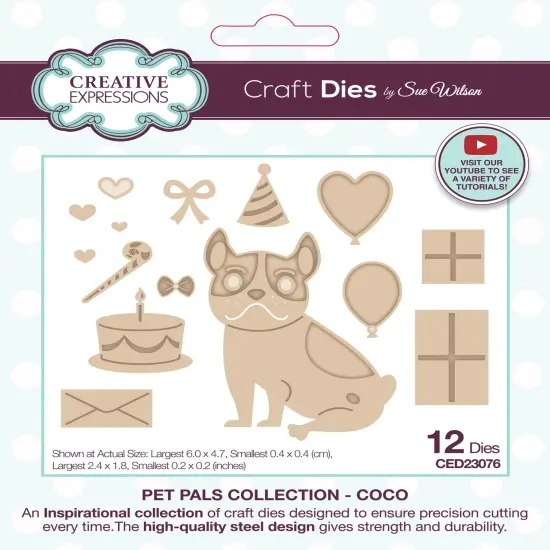 Creative Expressions Craft Die By Sue Wilson-Pet Pals Coco {1}