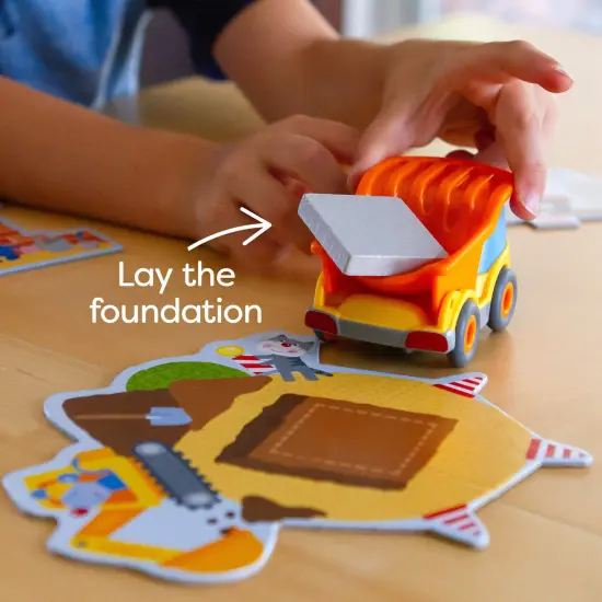 HABA My Very First Games Building Site, A Cooperative Learning Kids Game, Toddler Learning Activities & Games for 2+ Year Olds with Included Toy Truck Multicolor {7}
