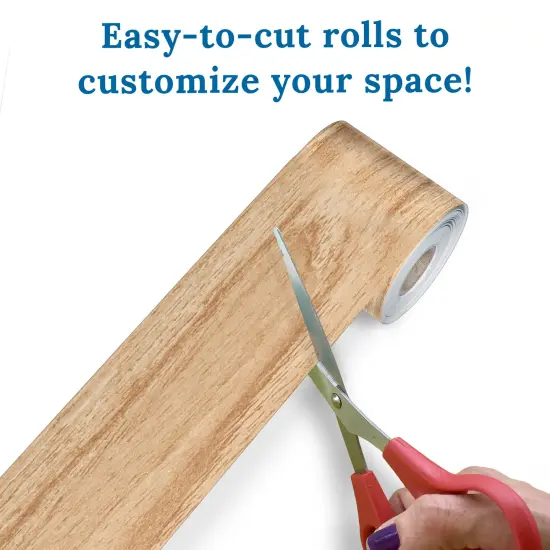 Carson Dellosa 260Ft Modern Farmhouse Bulletin Board Borders, Dark Brown, Linen, and Wood Bulletin Board Border for Bulletin Board, White Board, Office Décor, Farmhouse Décor, and Classroom Décor {3}