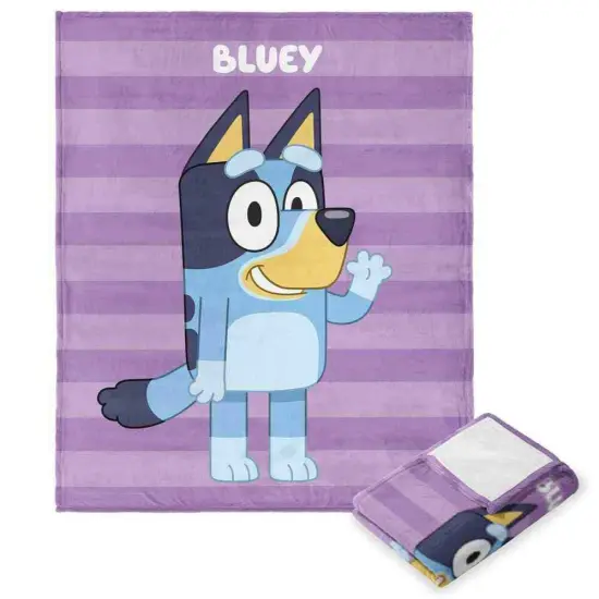 Bluey Roll Call Silk Touch Throw Blanket 50&times;60 Inches Chilli {6}