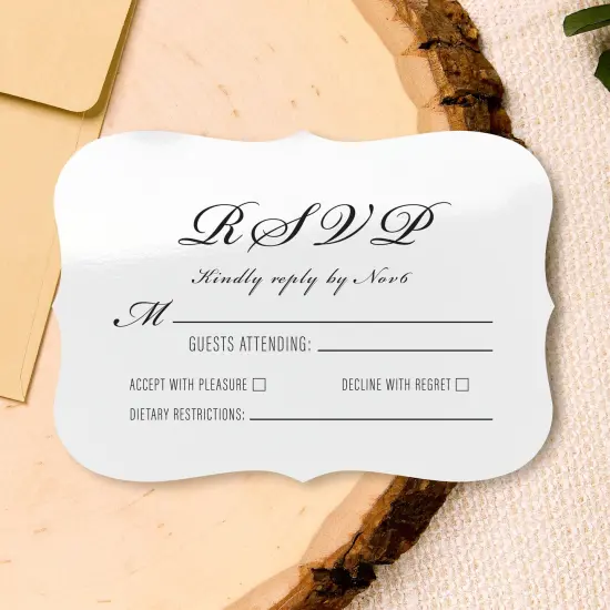 Avery Glossy White Postcards, 3-1/2" x 5" Rectangle Flourished Edge {4}