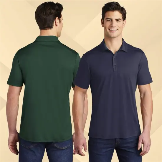 Men's Classic Polo T-Shirt &ndash; Premium Cotton, Tailored Fit, Breathable Fabric, Casual & Formal Wear, Short Sleeve Stylish Polo for Me Forest green {2}