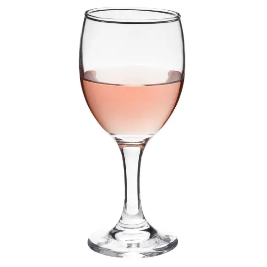 Set of 4 Short Stemmed Small Wine Glasses for Tasting, Port, White Wine, Juice (4.5 oz) Clear {6}