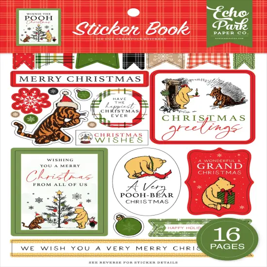 Echo Park Sticker Book-Winnie The Pooh Christmas {1}