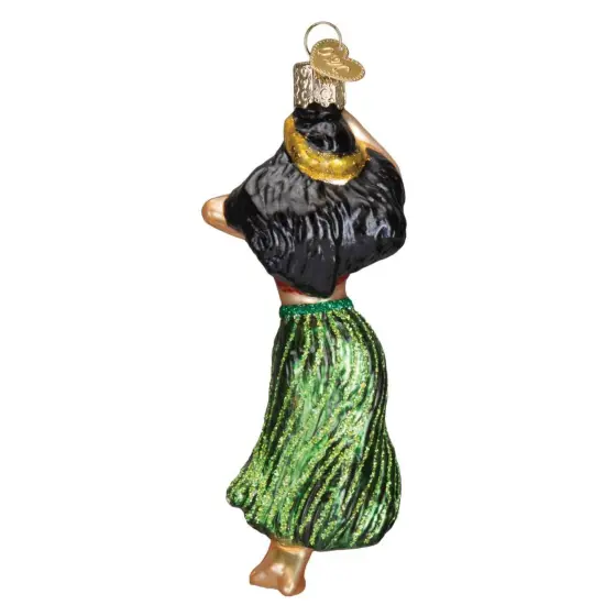Old World Christmas 5.5 Inch Hula Dancer Tree Ornament , Hawaii Folk Dance Ornament Multicolored {2}