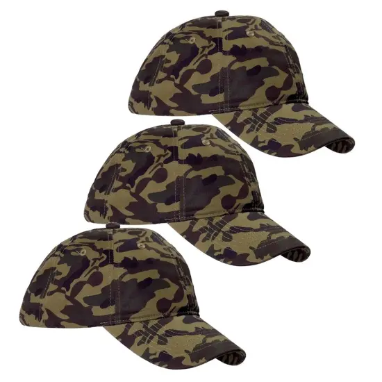 Big Accessories&reg; Unstructured Camo Cap RPSTP DG GR CAMO {4}