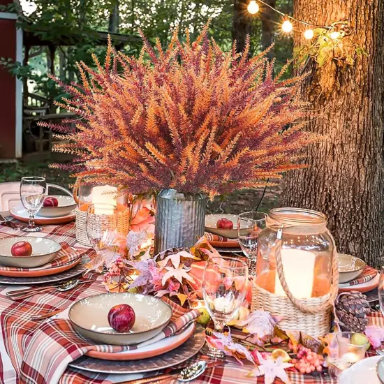 20 Fall Artificial Lavender Shrubs Flowers {2}
