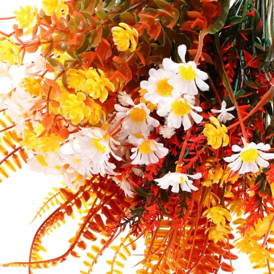 24 Pcs Artificial Flowers - (Fall Color) {3}