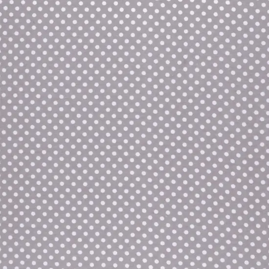 Mook Fabrics Polka Dot Flannel Fabric [43 in. Wide] - By The Yard Grey/White {1}