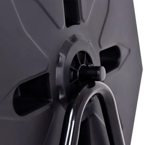 Black PP and Steel 43 Gallon Dual-Compartment Compost Tumbler with Vents {3}