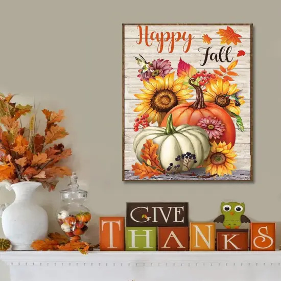 Fall Paint by Numbers for Adults with Framed {2}