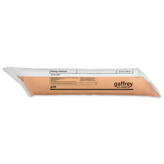 Gaffrey Heavy Body Texture Acrylic Paint - Gold, 32 oz {1}
