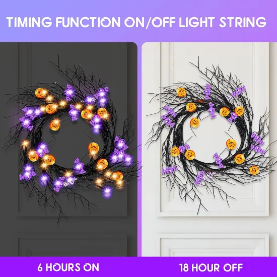 Halloween Lights String Garland Decorations {4}