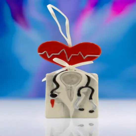 Ceramic Healthcare Hero Ornament - Doctor, Home Décor, Gift for Her, Gift for Doctor, Gift for Him, Christmas Décor {2}