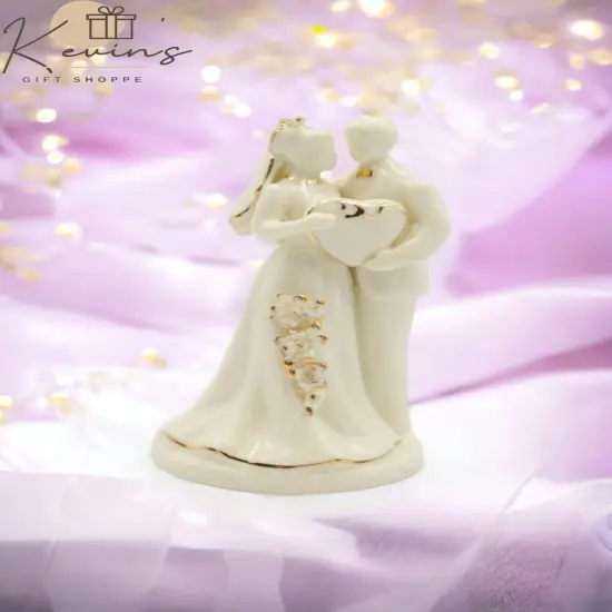 Ceramic Wedding & Anniversary Couple Cake Topper, Wedding D&eacute;cor, Wedding Gift, Wedding Favor, Anniversary D&eacute;cor, Anniversary Gift {2}