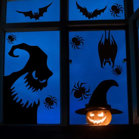 4 Sheet Spooky Monster Window Cling Sticker {5}