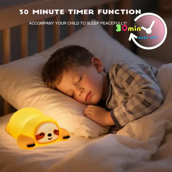 Squishy Sloth Night Light {4}