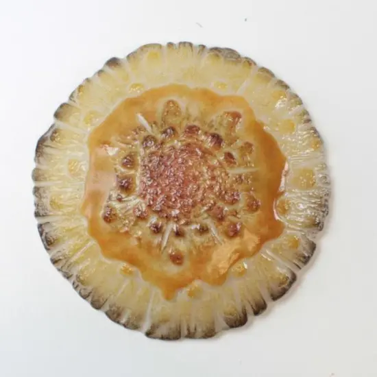 7.5" Dia x 1.5" Mushroom Cap Frit Casting Glass Fusing Kiln Mold {3}