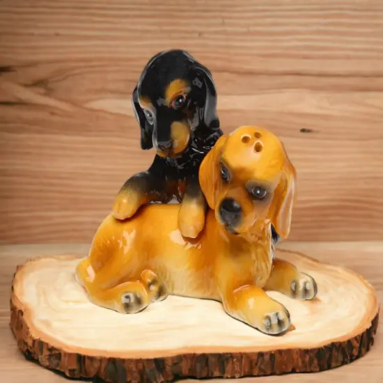 Ceramic Cocker Spaniel Salt & Pepper Shakers, Home D&eacute;cor, Gift for Her, Gift for Mom, Kitchen D&eacute;cor, Dog Lover Gift {2}