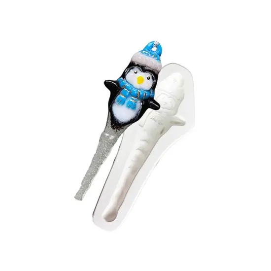 8.5" x 3.5" x 1.75" Penguin Icicle Glass Fusing Kiln Mold {1}
