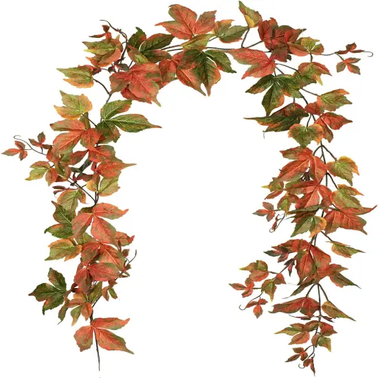 2 Pack Fall Maple Garland Clearance - 6.5ft/Piece Artificial Fall {1}