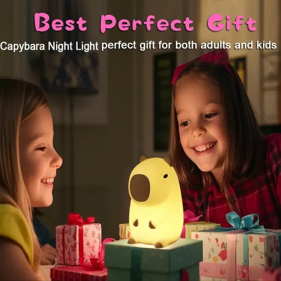 Cute Capybara Night Light {5}