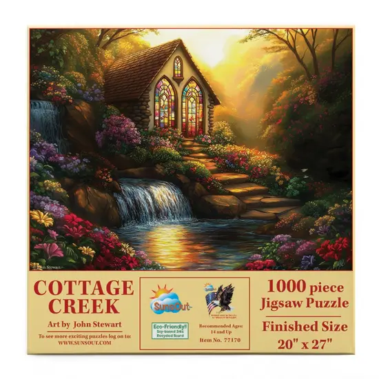 Sunsout Cottage Creek 1000 pc Jigsaw Puzzle 77170 {4}