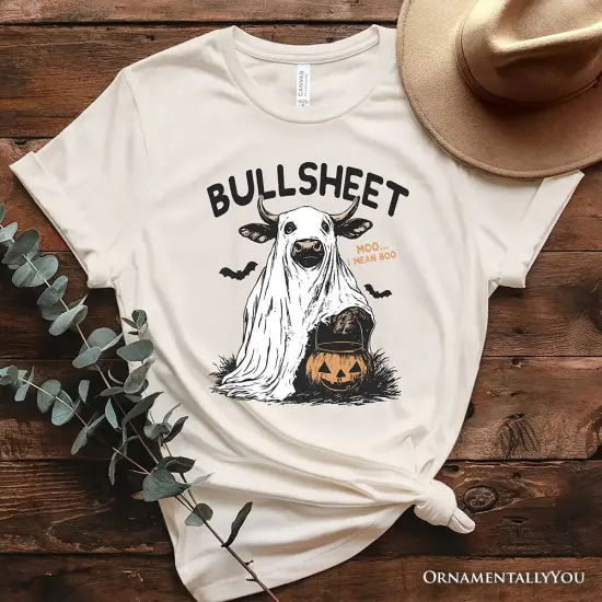 Bullsheet Halloween Bull T-Shirt, Hilarious Cow Tee for Trick-or-Treaters {1}