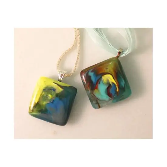 5.25&rdquo; x 3" x 1" Two Cast-a-cab Squares Frit Casting Glass Fusing Kiln Mold {2}