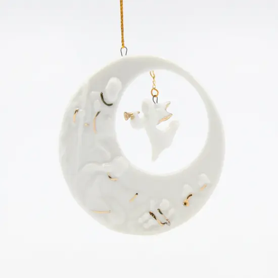 Ceramic Holy Family Nativity Christmas Tree Ornament, Home D&eacute;cor, Religious D&eacute;cor, Religious Gift, Church D&eacute;cor, Baptism Gift {3}