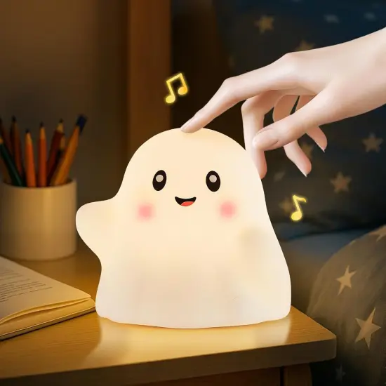 Halloween Cute Ghost Night Light for Kids {1}