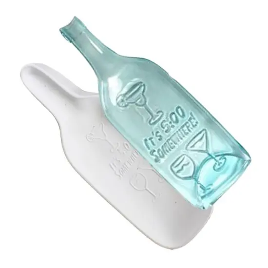 17" x 6.5" x 3" Five O' Clock Somewhere Glass Fusing Bottle Slump Kiln Mold {2}