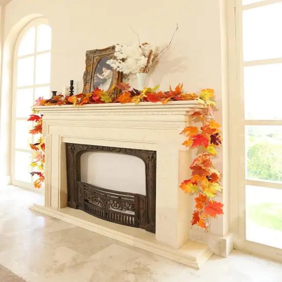 5 Pack Fall Garland - Leaves Garland,Fall Leaf Garland {4}