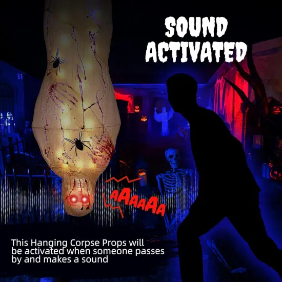 Halloween Decorations Outdoor Hanging Cocoon Corpse {2}