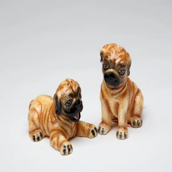 Ceramic Small Size Pug Dogs Salt & Pepper Shakers, Home D&eacute;cor, Gift for Her, Gift for Mom, Kitchen D&eacute;cor, Dog Lover Gift, Pet Loss Gift {3}