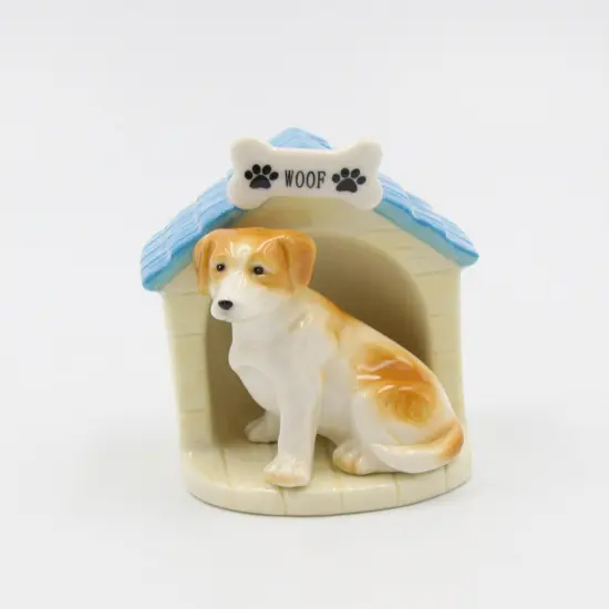 Ceramic Dog With Doghouse Salt And Pepper Shakers, Home D&eacute;cor, Gift for Her, Gift for Mom, Kitchen D&eacute;cor, Dog Lover Gift, Pet Loss Gift {2}