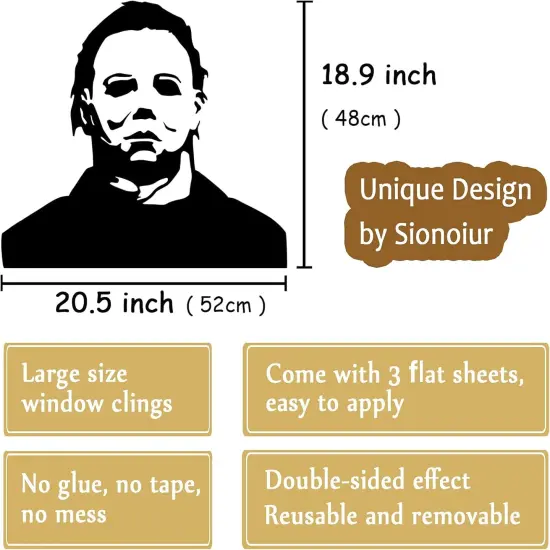 Halloween Spooky Silhouette Window Sticker {2}