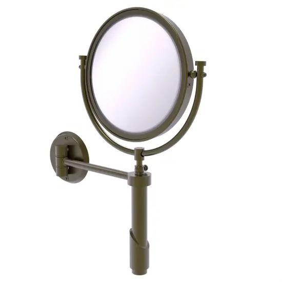 Tribecca Collection Wall Mounted Make-Up Mirror 8 Inch Diameter With 5X Magnification - Trm-8/5X-Abr {1}