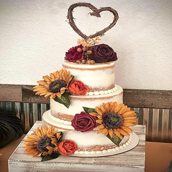 Fall Fake Sunflower Bouquet {2}