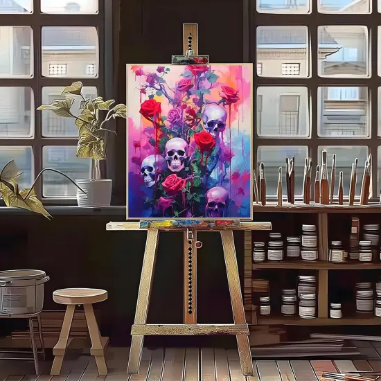 Paint by Numbers Kit for Adults, 16&times;20 inch Skull Adults {2}