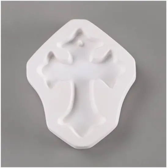 6.5&rdquo; x 5" x 1.75" Small Cross Frit Casting Glass Fusing Kiln Mold {3}