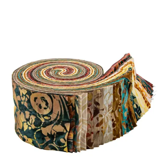 Expressions Batiks 2.5" Strip Roll (Jelly Roll / Rolie Polie) in Landscape Floreale by Riley Blake Designs for Riley Blake (RP-23216-40) {2}