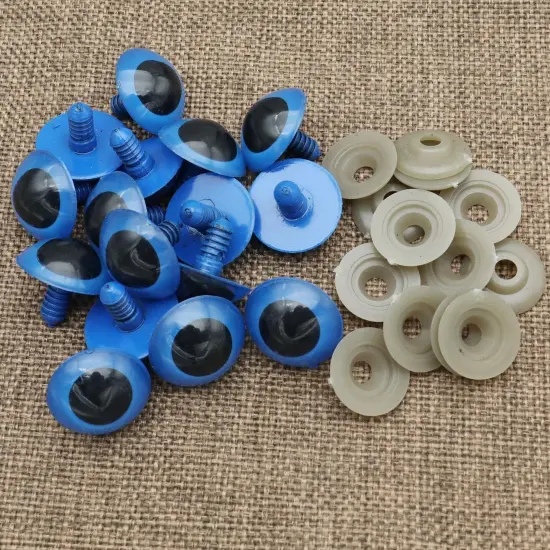 60Pcs Large Blue Plastic Safety Eyes - 18mm {2}