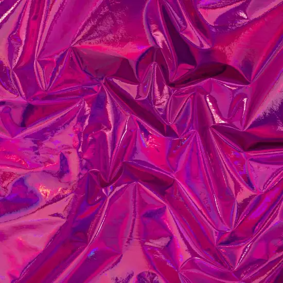 1 Yard Hologram Vinyl Fabric For Dancewear Cosplay Costumes Decorations 60 Inch Width Fuchsia {1}