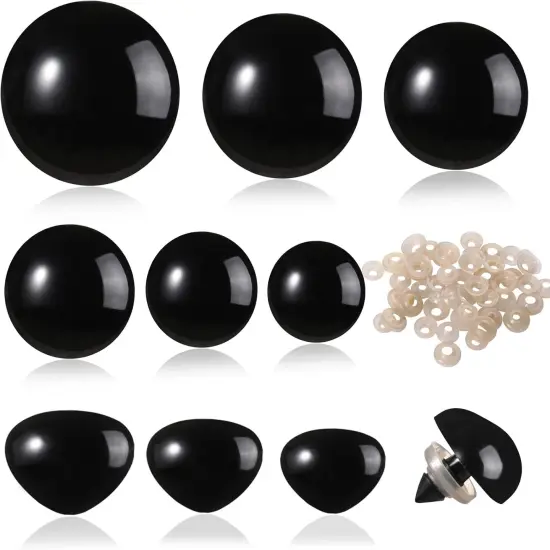 360 Pcs Large Plastic Safety Eyes and Noses 12-30mm {1}