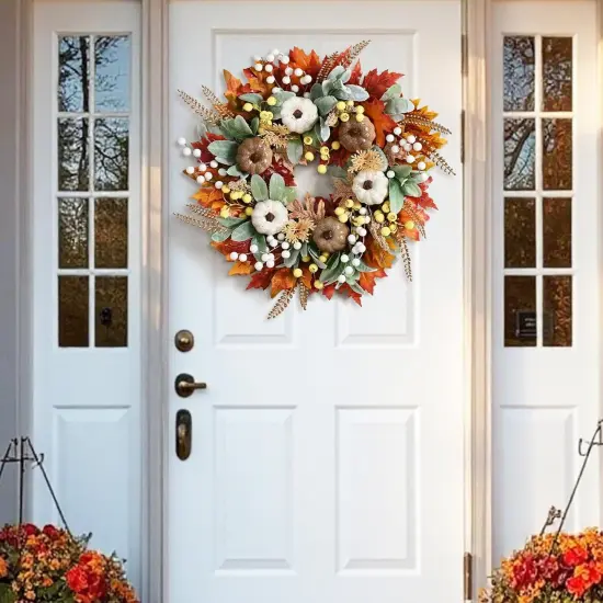 20" Autumn Fall Wreath - 1 Pack {3}