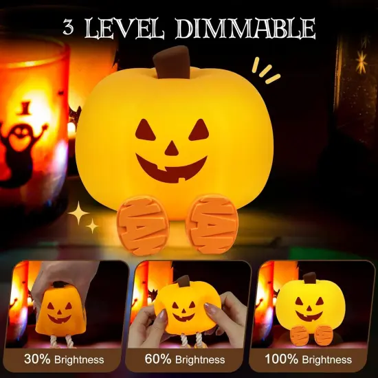 Pumpkin Night Light for Kids {4}