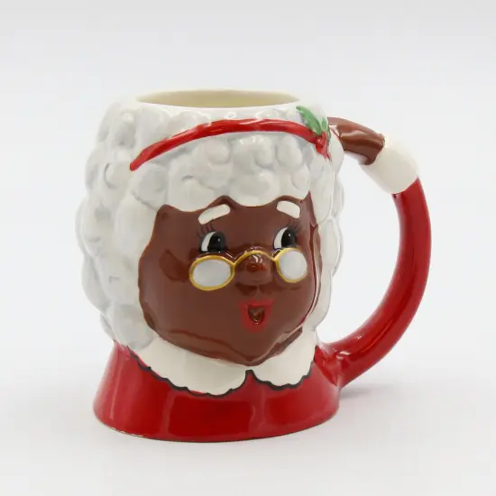 Ceramic ChristmasAfrican American Mrs. Claus Ceramic Mug, Home D&eacute;cor, Gift for Her, Gift for Mom, Kitchen D&eacute;cor, Christmas D&eacute;cor {6}